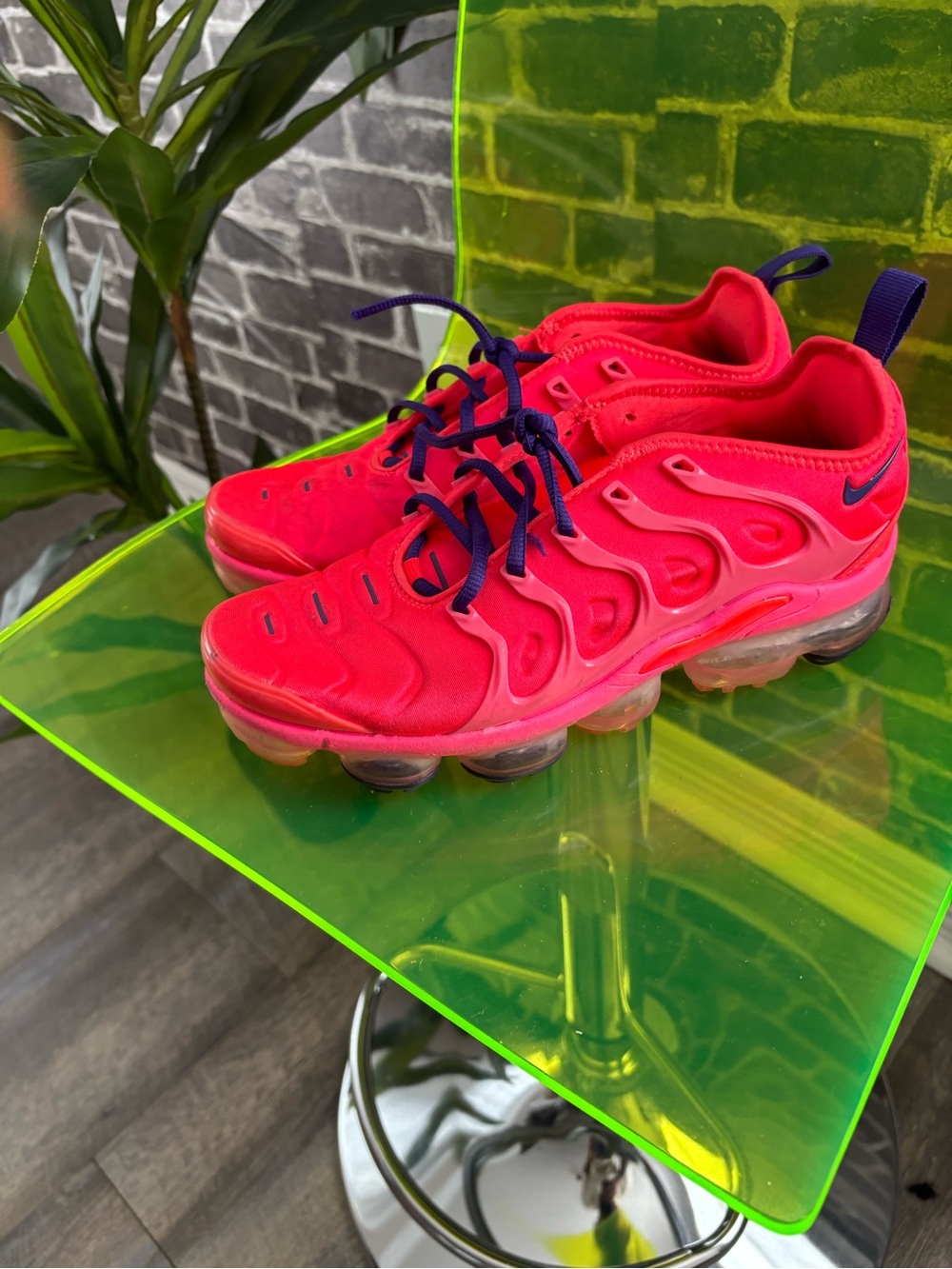 adidas Hot Pink Athletic Sneakers with Purple Accents